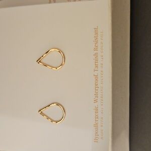 Elegant Gold Teardrop Earrings